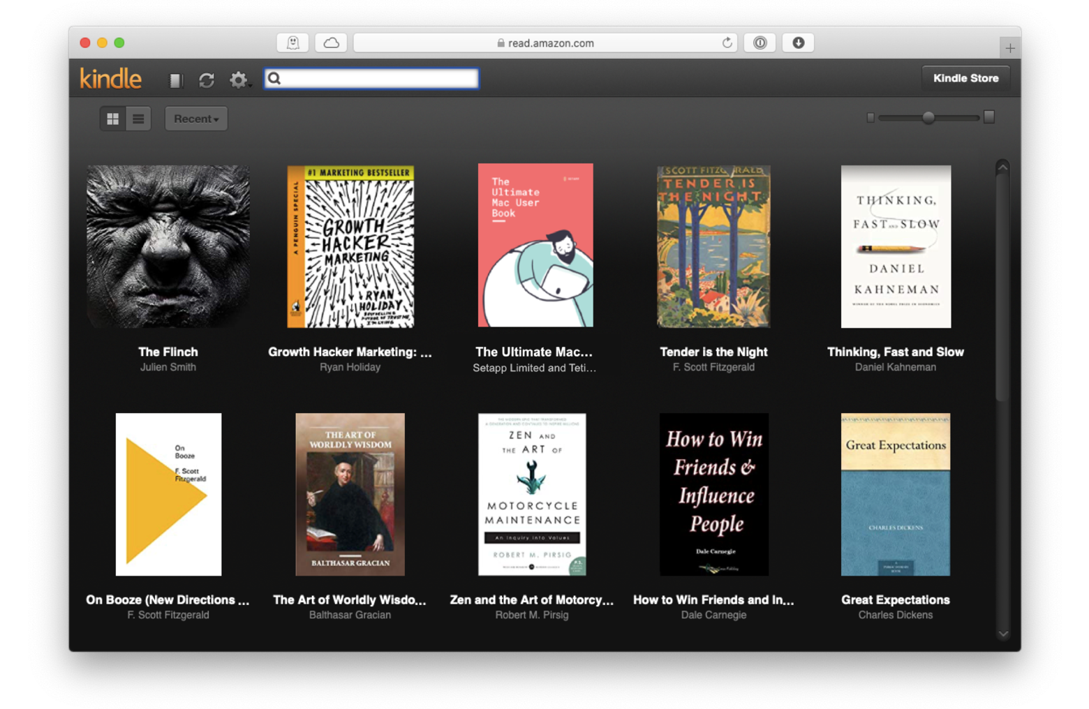 does send to kindle provide access in the kindle app for mac